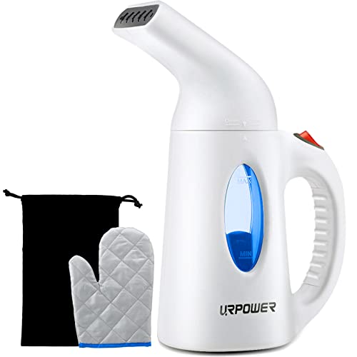 URPOWER Garment Steamer 130ml Portable 7 in 1 Handheld Fabric Steamer Fast Heat-up Powerful Garment Clothes Steamer with High Capacity for Home and Travel, Travel Pouch Included- Not for Abroad 141［並行輸入］