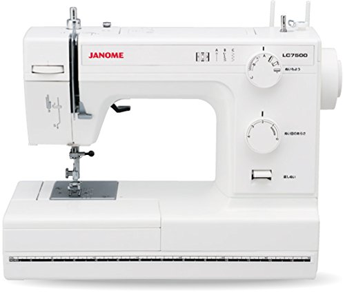 JANOME ジャノメ レザークラフト対応 パワフル 電動ミシン LC7500 レザー針 レザー押さえ 標準装備 LC-7500 ホワイト