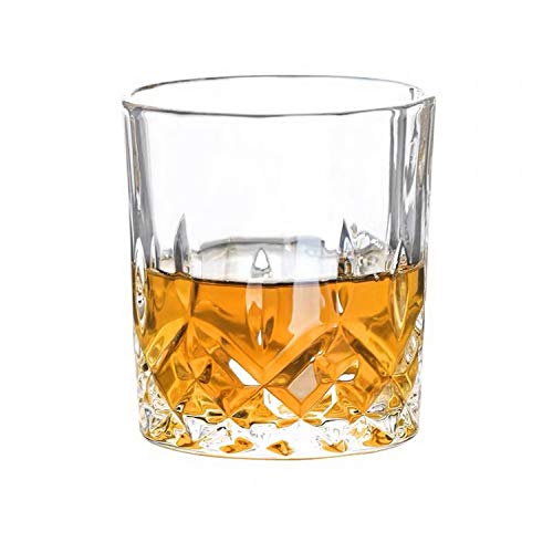 Lazysong ウイスキーグラス ロックグラス ブランデーグラス ウイスキー ブランデー クリア ガラスグラス クリスタルグラス 330ml