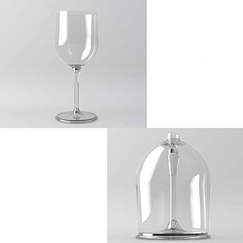 正規品 Outdoor Wine Glass 強化プラスチック製 脱着式ワイングラス ペアセット2個入り (透明(クリア) 2個入)