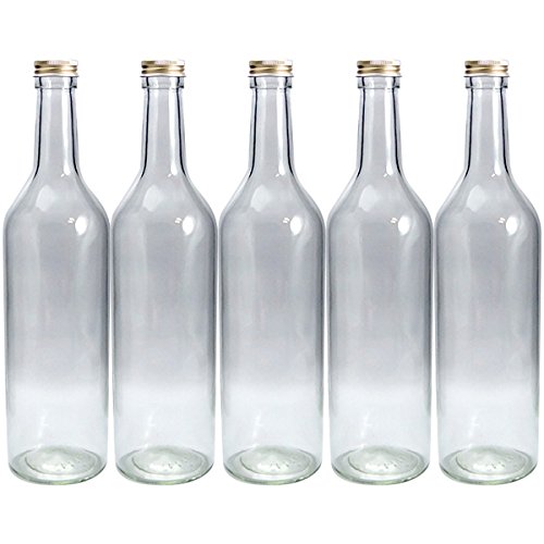 ワイン720 PPL 透明 ワイン瓶 720ml -5本セット- (アルミCAP)