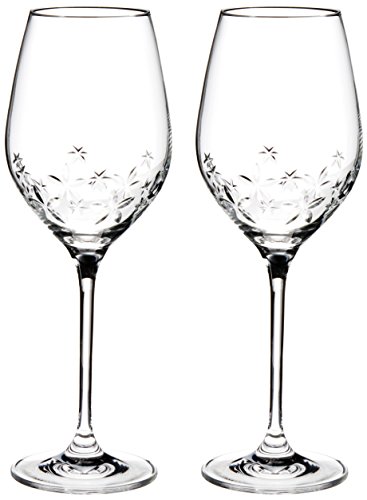 NARUMI(ナルミ) ペア ワイングラス グラスワークス スターフラワー クリア 360cc 2客セット ワイングラス GW4156-62723A