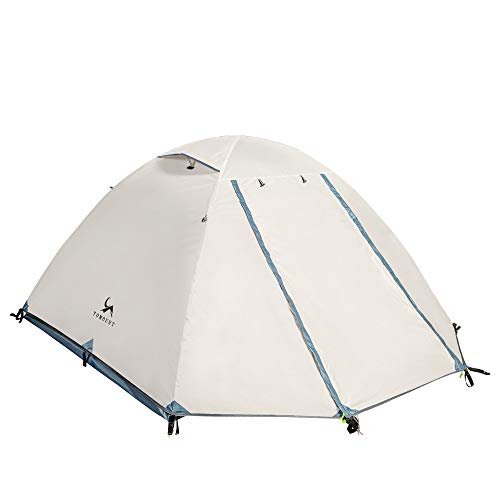 TOMOUNT テント2-3人用 自立式 二重層 通気 防風 防水 耐水圧3000mm 軽量 キャンプ バイク アウトドア 登山用 簡単設営 (3人用)