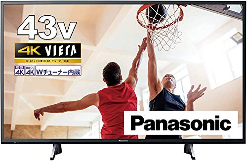 パナソニック 43V型 4Kダブルチューナー内蔵 液晶 テレビ VIERA TH-43GX755 IPSパネル ネット動画対応