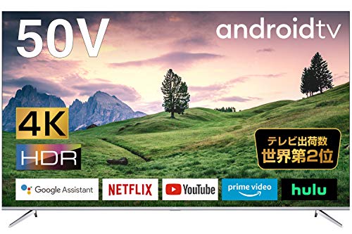 TCL 50V型 4K対応 液晶テレビ スマートテレビ(Android TV) 50P715 Amazon Prime Video対応 テレビ 50インチ Dolby Audio 2020年モデル