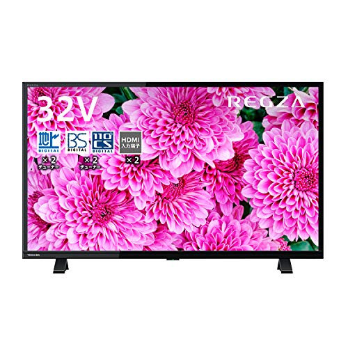 東芝 32V型 液晶テレビ レグザ 32S24 ハイビジョン 外付けHDD ウラ録対応 （2020年モデル）