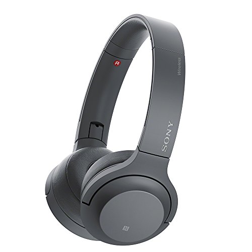 ソニー ワイヤレスヘッドホン h.ear on 2 Mini Wireless WH-H800 : Bluetooth/ハイレゾ対応 最大24時間連続再生 密閉型オンイヤー マイク付き 2017年モデル 360 Reality Audio認定モデル グレイッシュブラック WH-H800 B