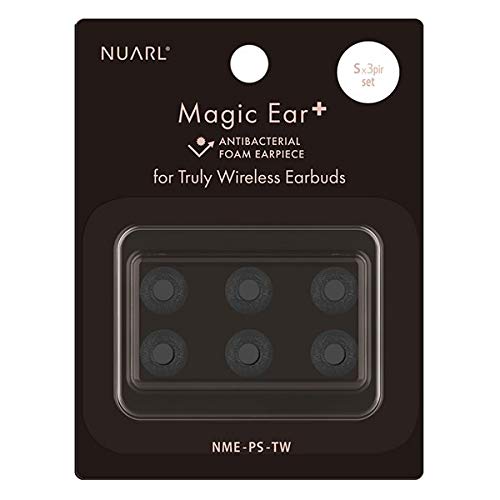 NUARL Magic Ear+ for TWE 抗菌フォームイヤーピース（Sサイズx3ペアセット）