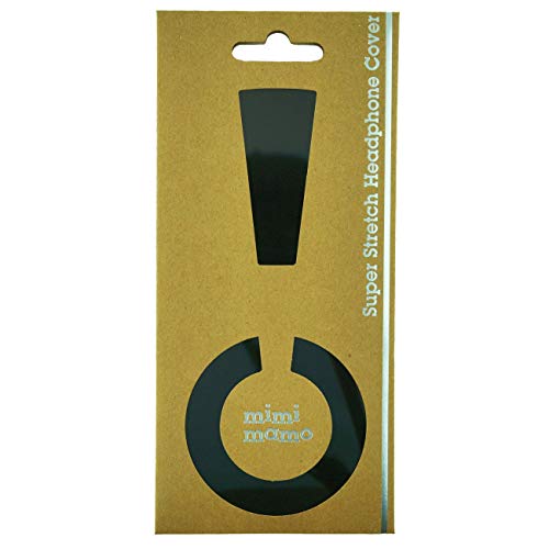 傷んだイヤーパッドが復活 mimimamo スーパーストレッチヘッドホンカバー M (黒) ※各機種への対応はメーカーHPのヘッドホン対応表をご確認ください