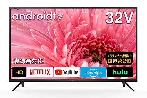 TCL 32型 ハイビジョン スマートテレビ(Android TV) 32S515 Amazon Prime Video対応 外付けHDDで裏番組録画対応 2020年モデル