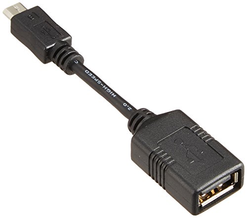 iBUFFALO USB(microB to A)変換アダプター ブラック BSMPC11C01BK