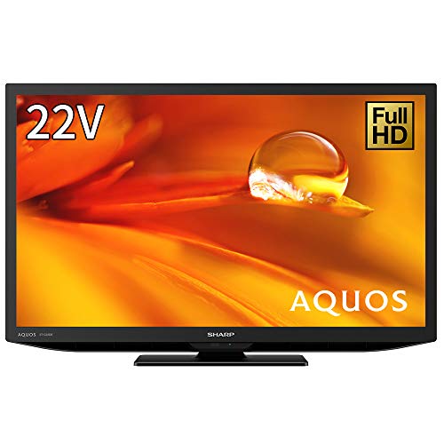 シャープ 22V型 液晶テレビ AQUOS ハイビジョン 外付けHDD裏番組録画対応 2021年モデル 2T-C22DE-B