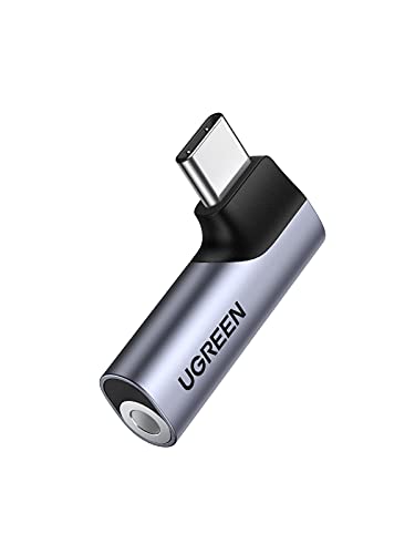 UGREEN USB-C to 3.5mm イヤホン変換アダプター ジャック 3極 ４極 TRRS対応 DACチップ L字 iPad Mini6/Pro/Air/2021 Galaxy S21 Ultra/S20/Tab S7 PS5 スイッチ等に対応