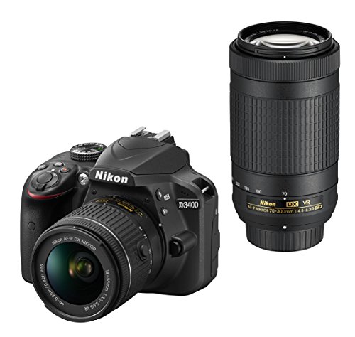 Nikon デジタル一眼レフカメラ D3400 ダブルズームキット ブラック D3400WZBK