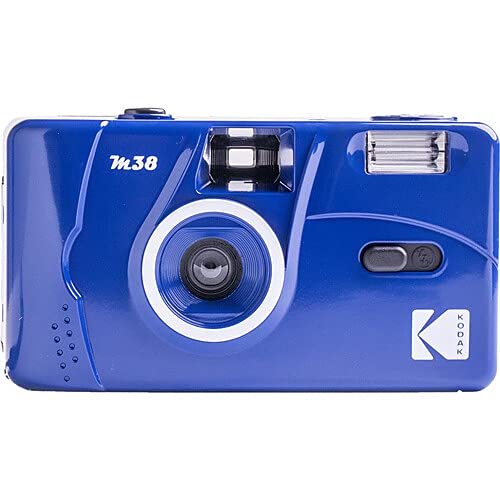 Kodak M38 35mm フィルムカメラ - フォーカスフリー パワフル内蔵フラッシュ、使いやすい(クラシックブルー)