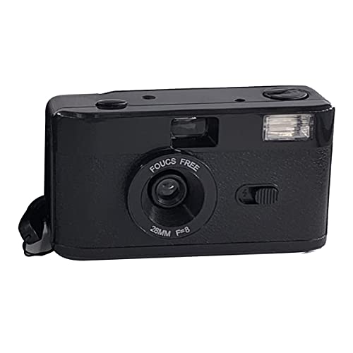 フィルムカメラ、レトロ36写真35mm使い捨てフィルムカメラマニュアルばか光学カメラ子供用ギフトカメラフィルムs（黒）