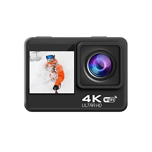 アクションカメラ時間の経過 4Kアクションカメラ、20mpWiFi防水カメラ、 エイスタッチスクリーンスポーツカメラ、 パソコンリモートコントロールのウェブカメラ、170°広角40m水中ビデオカメラ、マウントアクセサリーキット (Bundle : Standard, Color : Dual Screen S9 Pro)