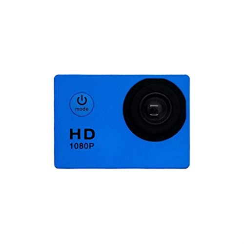 アクションカメラ時間の経過 防水カメラ1080p 32GB、アウトドアスポーツアクションビデオカメラカメラ1.2mpミニ DV防水ハウジングのビデオカメラ (Color : Blue, Size : Small)