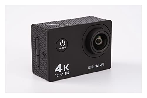 アクションカメラ 4Kスポーツカメラ屋外防水エクストリームスポーツ DV HDカメラのWiFi水中カメラ (Color : Black, Size : Small)