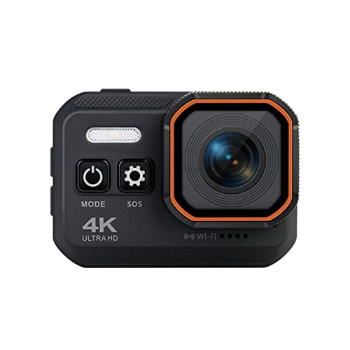 アクションカメラ 4K新しいスポーツカメラリモコンボディ防水ビデオカメラ DVブラックポータブル