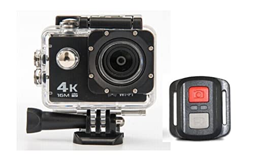 アクションカメラ スポーツ DV4K防水カメラ2.4GリモコンWiFi水中カメラ h屋外ビデオレコーダー (Color : Black, Size : Small)