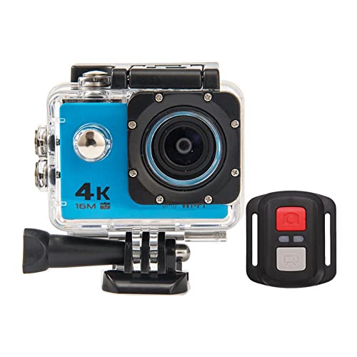 アクションカメラ 4K防水スポーツカメラビデオカメラWiFiビデオカメラ水中ビデオカメラ屋外スポーツ DVアクションカメラ (Color : Blue, Size : Small)