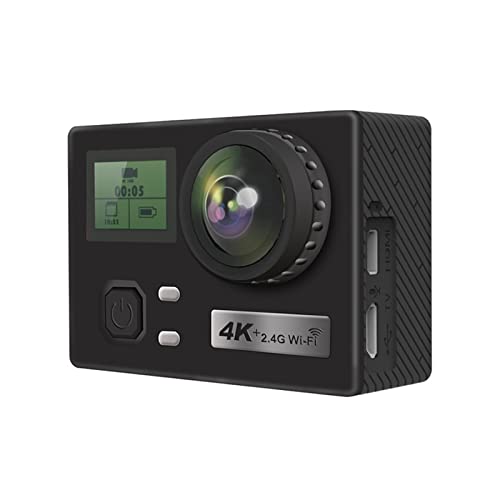 アクションカメラ ジャイロスコープ防振カメラの防水スポーツDVを持つ4 kデュアルスクリーンスポーツカメラ