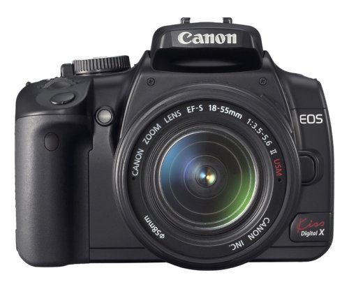 Canon デジタル一眼レフカメラ EOS Kiss デジタル X レンズキット ブラック KISSDXB-LKIT