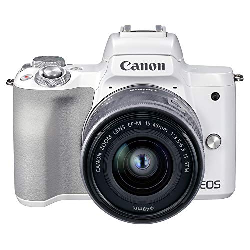 Canon ミラーレス一眼カメラ EOS Kiss M2 標準ズームレンズキット ホワイト KISSM2WH-1545