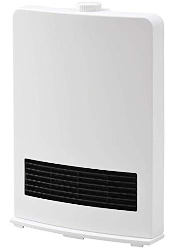[山善] セラミックファンヒーター (セラミックヒーター) 暖房器具 1200W / 600W 2段階切替 DF-J121(W) [メーカー保証1年]