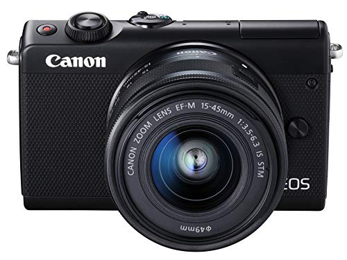 Canon ミラーレス一眼カメラ EOS M100 EF-M15-45 IS STM レンズキット(ブラック) EOSM100BK1545ISSTMLK
