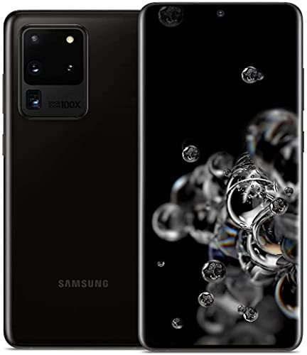Samsung Galaxy S20 Ultra 5G (SM-G9880) Dual SIM / 256GB+12GB RAM / 6.9”/ 5G対応 / SIMフリー スマートフォン, Snapdragon 865 (Cosmic Black/コスミックブラック)