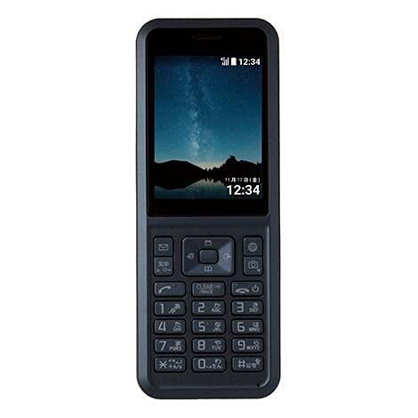 携帯電話 Simply 603SI ケータイ 折りたたみ SIMロック解除済 2.4インチ 約200万画素カメラ テラスシェイプキー 大容量バッテリー (ダークブルー)