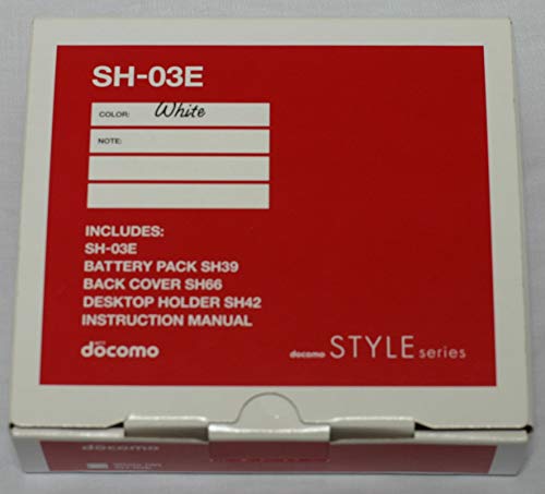 docomo STYLE series SH-03E [White]