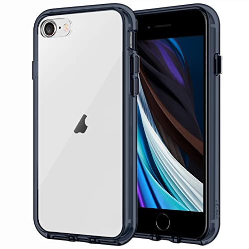JEDirect iPhone SE 2020/2022 (第2/3世代) iPhone8 iPhone7 ケース バンパー 衝撃吸収 傷つけ防止 (紺)