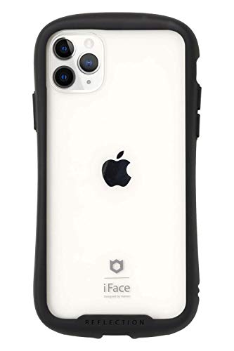 iFace Reflection iPhone 11 Pro ケース クリア 強化ガラス (ブラック)