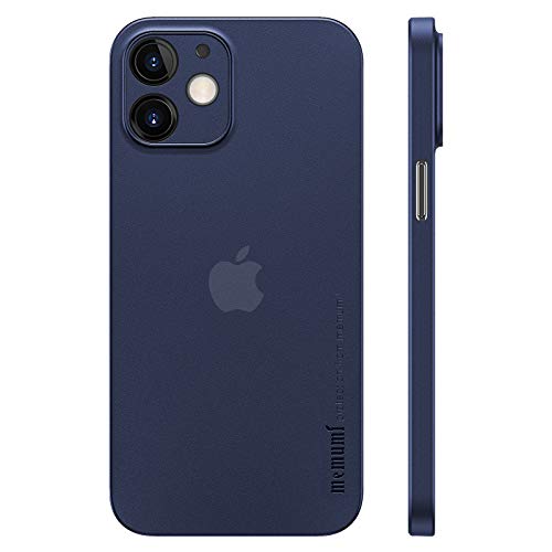 iPhone 12 mini対応ケース 0.3㎜超薄型 memumi® 全面保護カバー 指紋防止 傷付き防止 5.4インチ 人気ケース·カバー（クリアブルー）