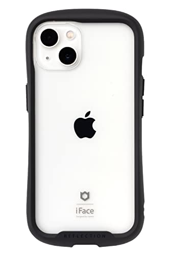 iFace Reflection iPhone 13 ケース クリア 強化ガラス (ブラック)