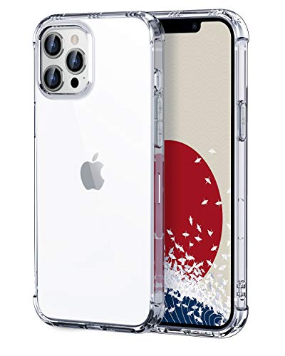 ONES 全透明 iPhone 13 Pro ケース 耐衝撃 超軍用規格 『エアバッグ、半密閉音室、Qi充電』〔滑り止め、すり傷防止、柔軟〕〔美しい、光沢感、軽·薄〕 衝撃吸収 HQ·TPU クリア カバー
