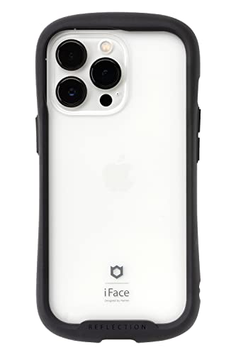 iFace Reflection iPhone 13 Pro ケース クリア 強化ガラス (ブラック)