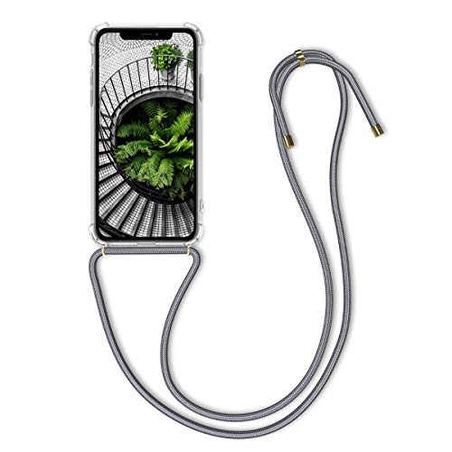 kwmobile 対応: Apple iPhone 11 ケース - 首掛け スマホ 肩掛けケース ストラップ シリコン カバー 斜めがけ