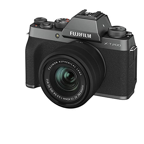 FUJIFILM ミラーレス一眼カメラ X-T200レンズキット ダークシルバー X-T200LK-DS