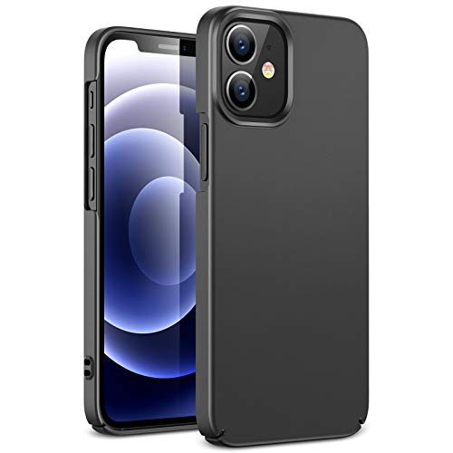 [Amazon ブランド] Eono(イオーノ) - スーパースリムケース iPhone 12 および iPhone 12 Pro用[なめらかなマット仕上げ] iPhone 12 および iPhone 12 Pro用フォーンケースカバー – ブラック