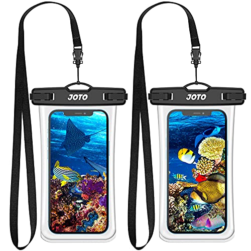 JOTO [2個セット]防水ケース Face ID認証対応 IPX8認定 携帯電話用ドライバッグ 最大7.0”スマホに対応可能 適用端末：iPhone 13 Mini Pro Max・iPhone 12・11・XS・XR・8・Android‐ブラック