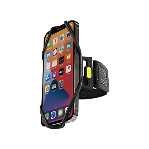 RunTie2 ランニング スマホ アームバンド L S XSの３サイズベルト同梱版 サイズ選びに迷わない タッチ操作OK 指紋認証OK ケースのままOK 洗える 清潔軽量 通気性 簡単着脱 調節可能 マルチ対応 スマートフォン用 4.7~7.2インチの各種スマホに適用 iPhone12ProMax 対応 ウォーキング マラソン スポーツ 運動 Bonecollection (RunTie2(単品))
