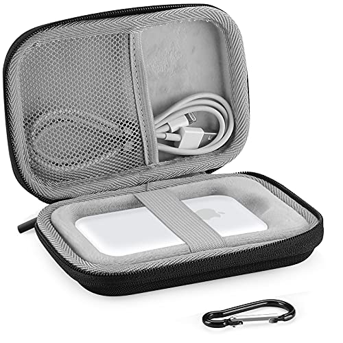 ProCase MagSafeバッテリーパックケース、MagSafe収納バッグ 携帯用保護ケース 耐衝撃 EVAカバー Ⅾカン付き -ブラック