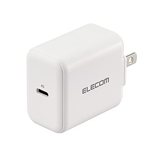 エレコム USB コンセント 充電器 20W ( USB PD対応 ) Type-C×1 【 iPhone ( iPhone13シリーズ対応 ) / Android / タブレット 対応 】 ホワイト EC-AC09WH