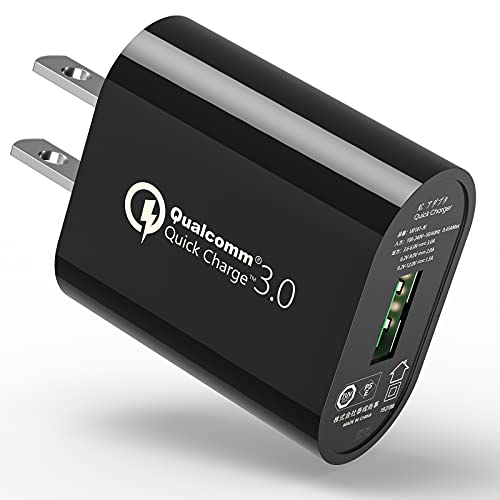 USB充電器 Quick Charge 3.0 充電器 Qualcomm 認証済 QC3.0 18W 急速 iPhone/iPad/Samsung Galaxy S10 S9 S8 Note8 / Sony Xperia XZ/Zenfone/Android/アイフォン/スマホ/タブレット 対応 急速充電 ACアダプター Quick Charge 3.0 対応