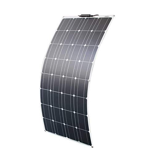 太陽光パネル 100W単結晶セミフレキシブルソーラーチャージャー太陽光発電パネル ソーラーパネル ポータブル バッテリーソーラー充電器 (100w ソーラーパネル)