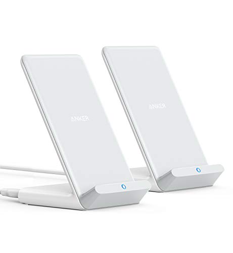 【2個セット】 Anker PowerWave 10 Stand ワイヤレス充電器 Qi認証 iPhone 12 / 12 Pro Galaxy 各種対応 最大10W出力 (ホワイト)